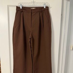Curve Love A&F Sloane Tailored Wide Leg Pant